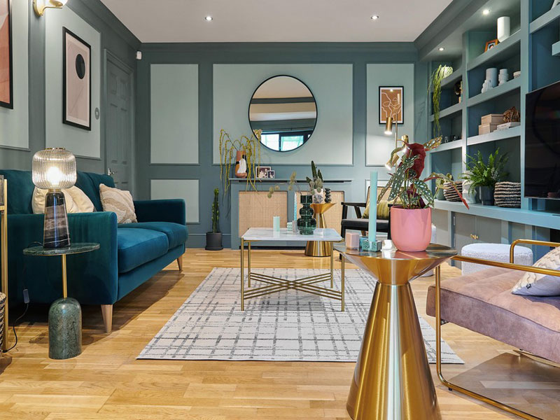 Stylish living area interior design